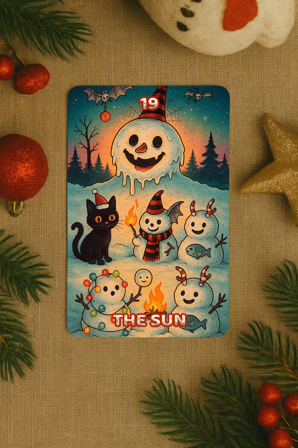 Mr. Frosty The Snowman Tarot Deck