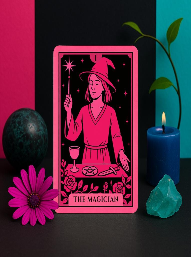 Electric Fuchsia Tarot Deck