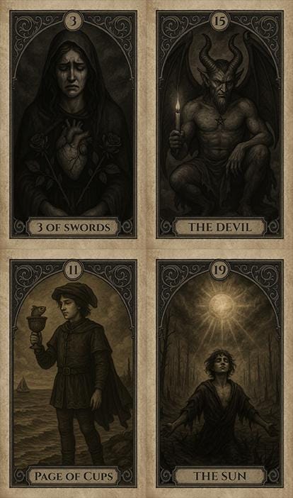 Ashen Path Tarot Deck