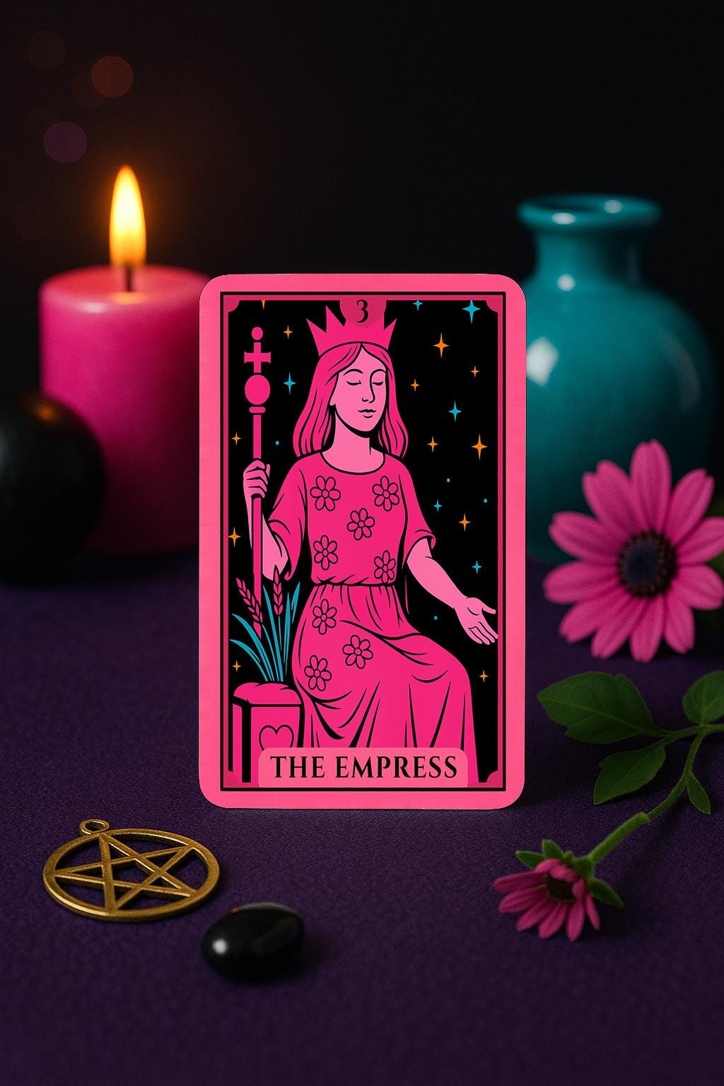 Electric Fuchsia Tarot Deck