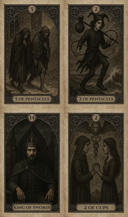 Ashen Path Tarot Deck