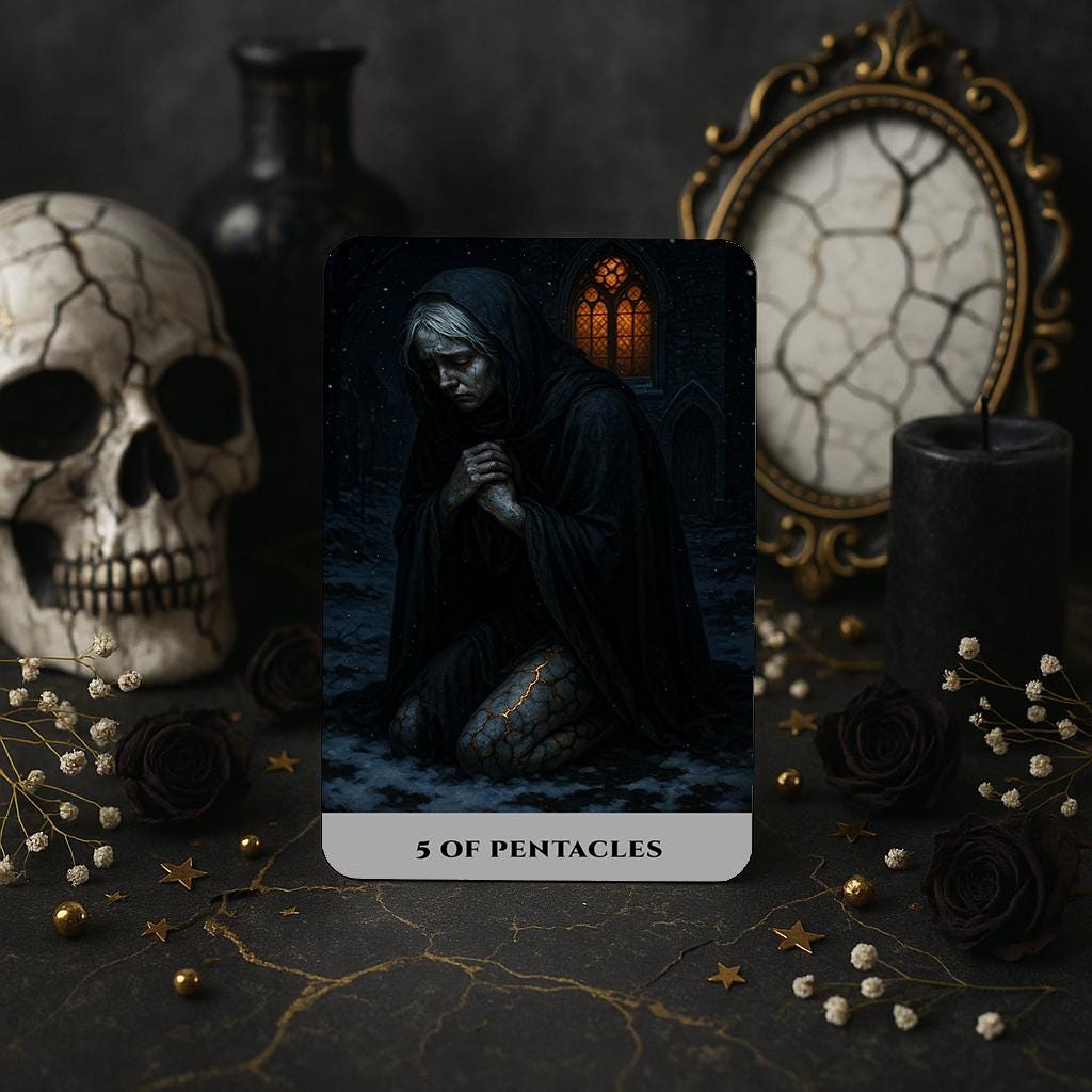 Golden Veins Tarot Deck