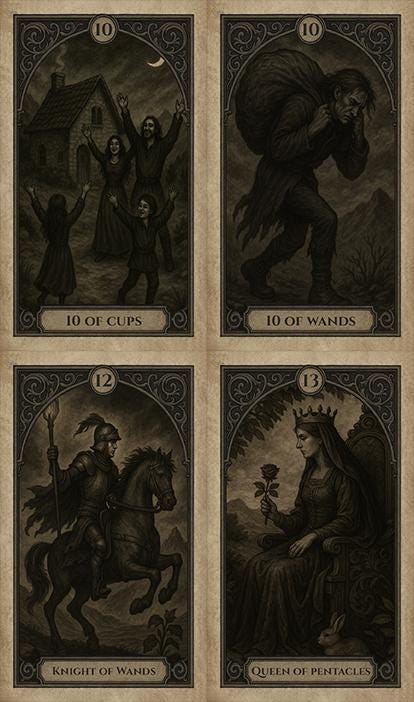 Ashen Path Tarot Deck